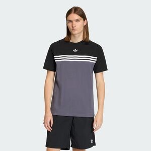 Adidas Men's Black and Gray Short Sleeve Tee